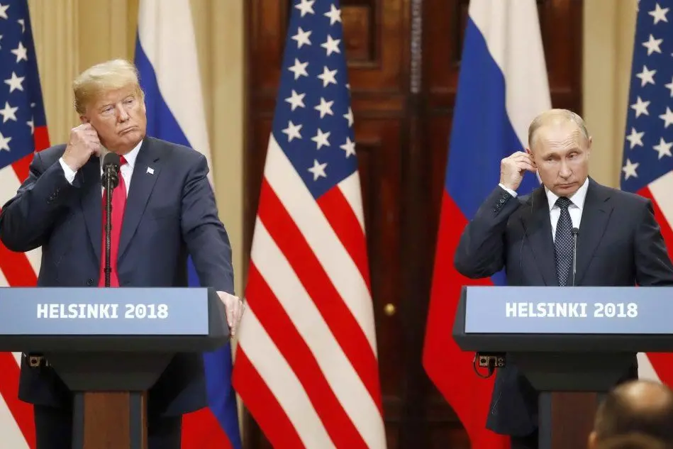 Donald Trump e Vladimir Putin a Helsinki