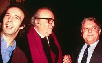 Con Federico Fellini e Paolo Villaggio