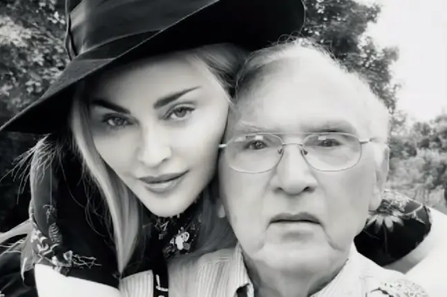 Madonna e il padre (foto Instagram)