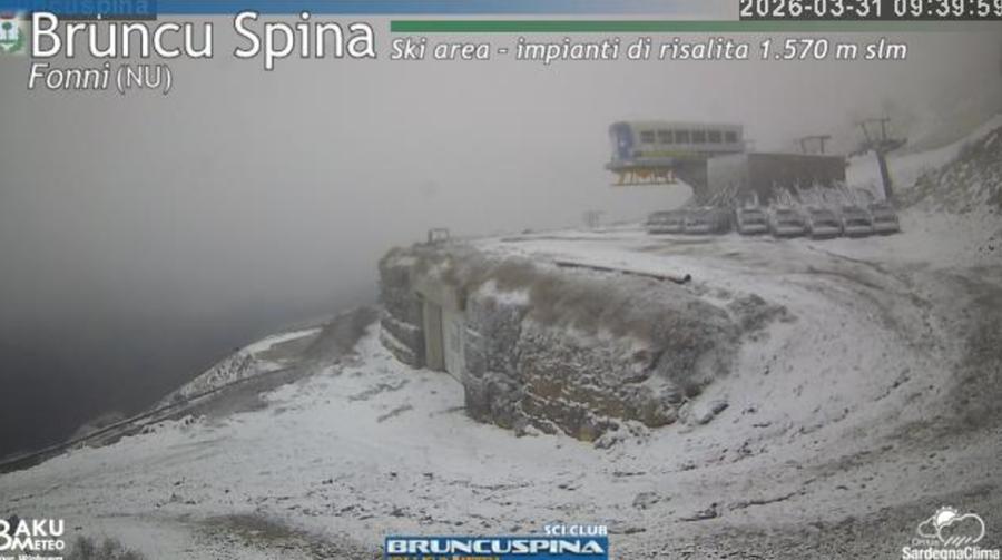 Temperature invernali, la Sardegna batte i denti: neve sul Gennargentu