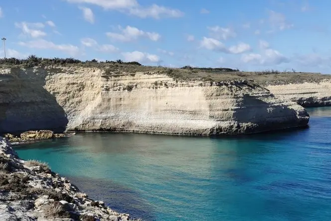Porto Torres, la costa interessata dalll'erosione (Foto Pala)