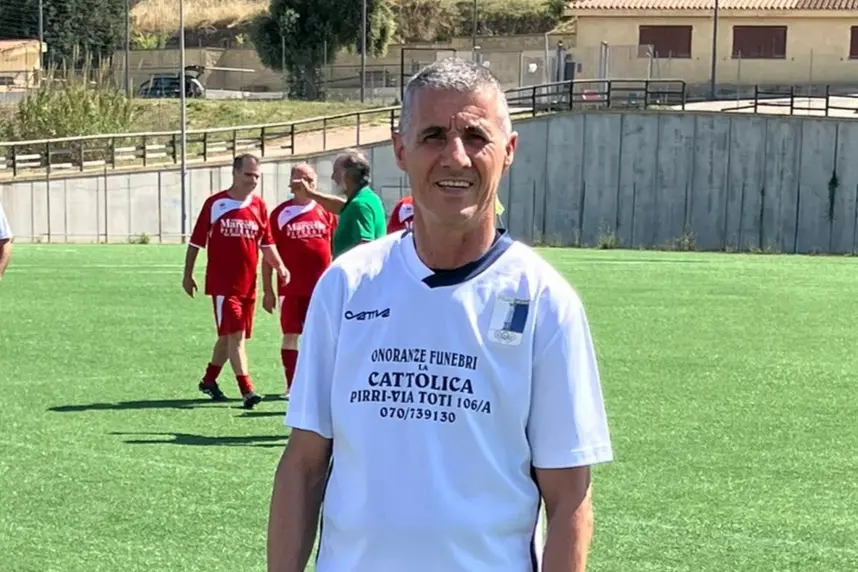 Franco Floris, 59 anni, pilastro della difesa della Polisportiva Sestu