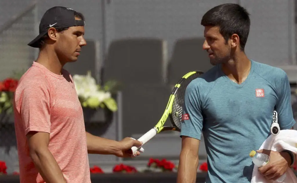 Celebre la sua rivalità con il tennista serbo Novak Djokovic (Ansa)