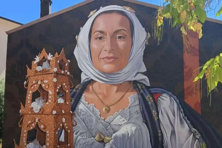 Il murale a Bono (foto concessa)