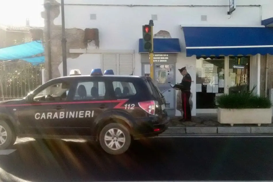 Il luogo del furto (foto carabinieri)