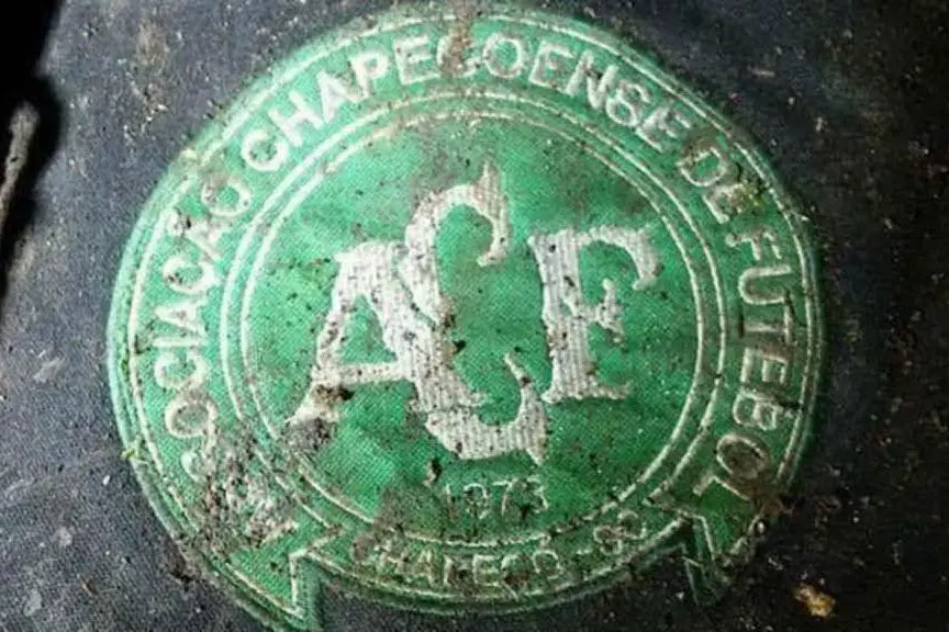 Lo stemma della squadra brasiliana Chapecoense