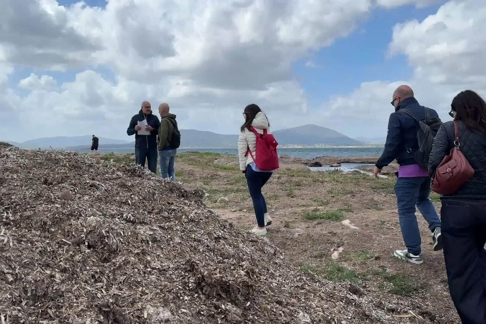 Sopralluogo della Commissione Ambiente al deposito di posidonia di San Giovanni