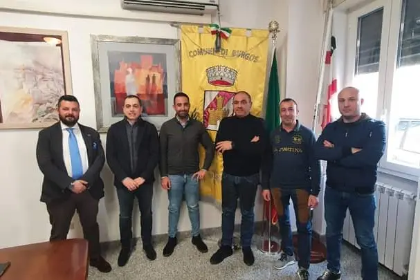 Un momento della visita dell'assessore Porcu (foto concessa)