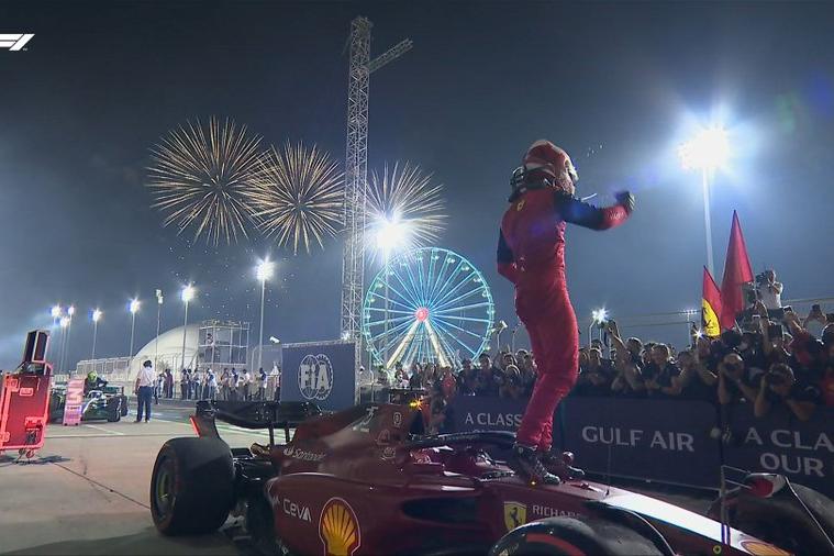 Leclerc dopo la vittoria (Formula Uno Twitter)