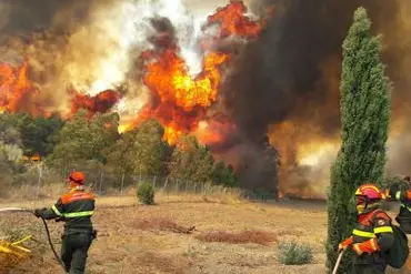 Incendio in Sardegna (foto @CorpoForestale)