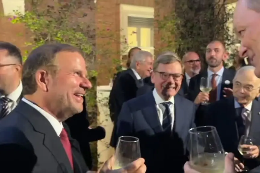 Alla Festa Unità tedesca con Wadephul, Lotito, Fertitta e Montezemolo