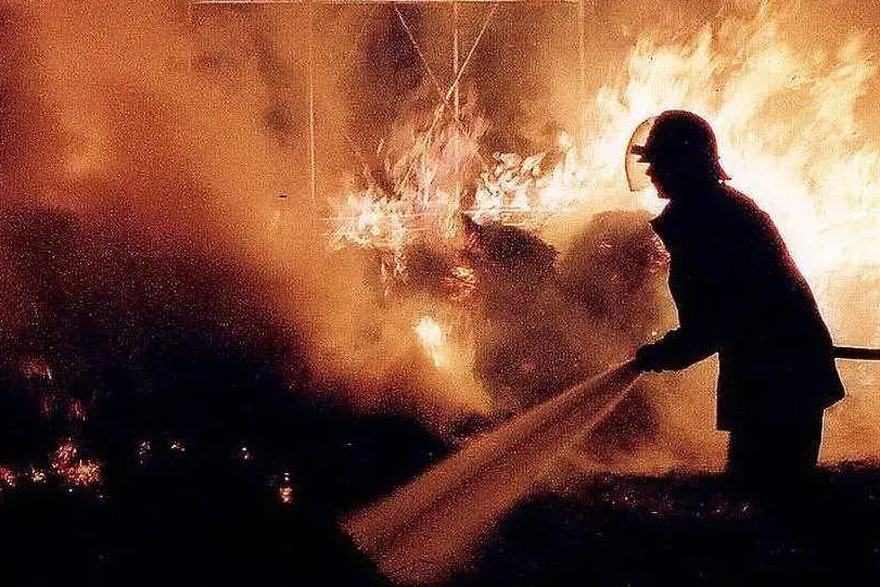 Un intervento dei vigili del fuoco in una foto d'archivio