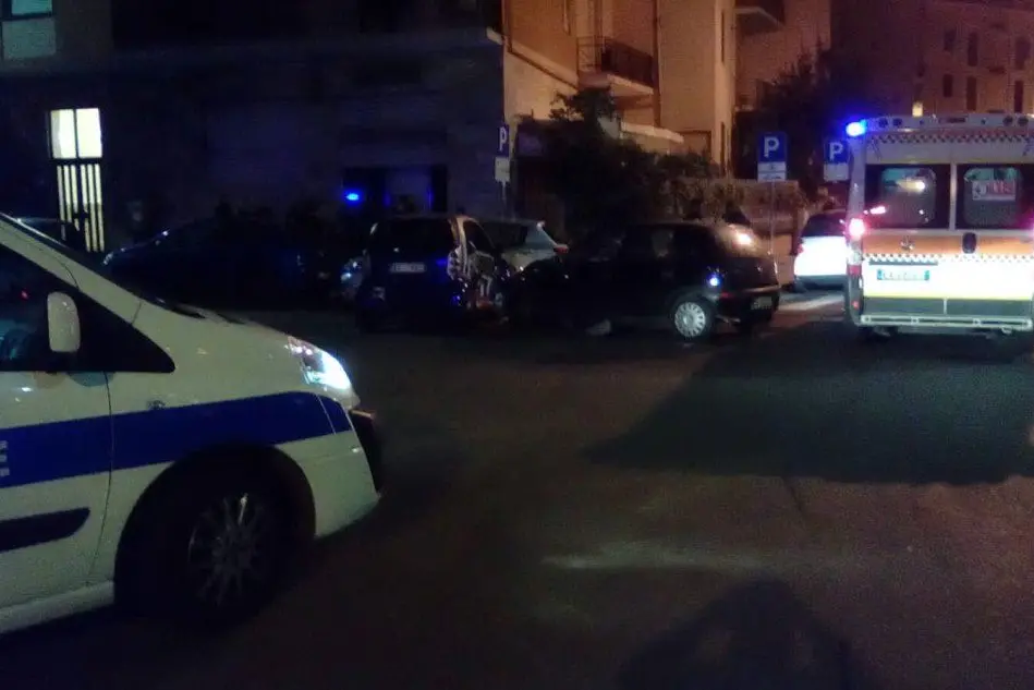 L'incidente di ieri notte a Cagliari