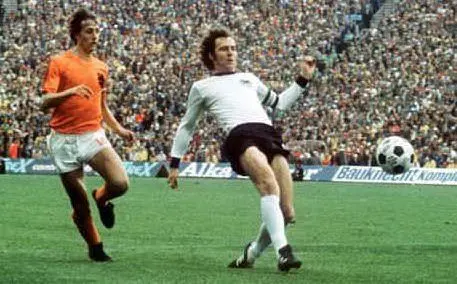 In Nazionale contro Johann Cruijff