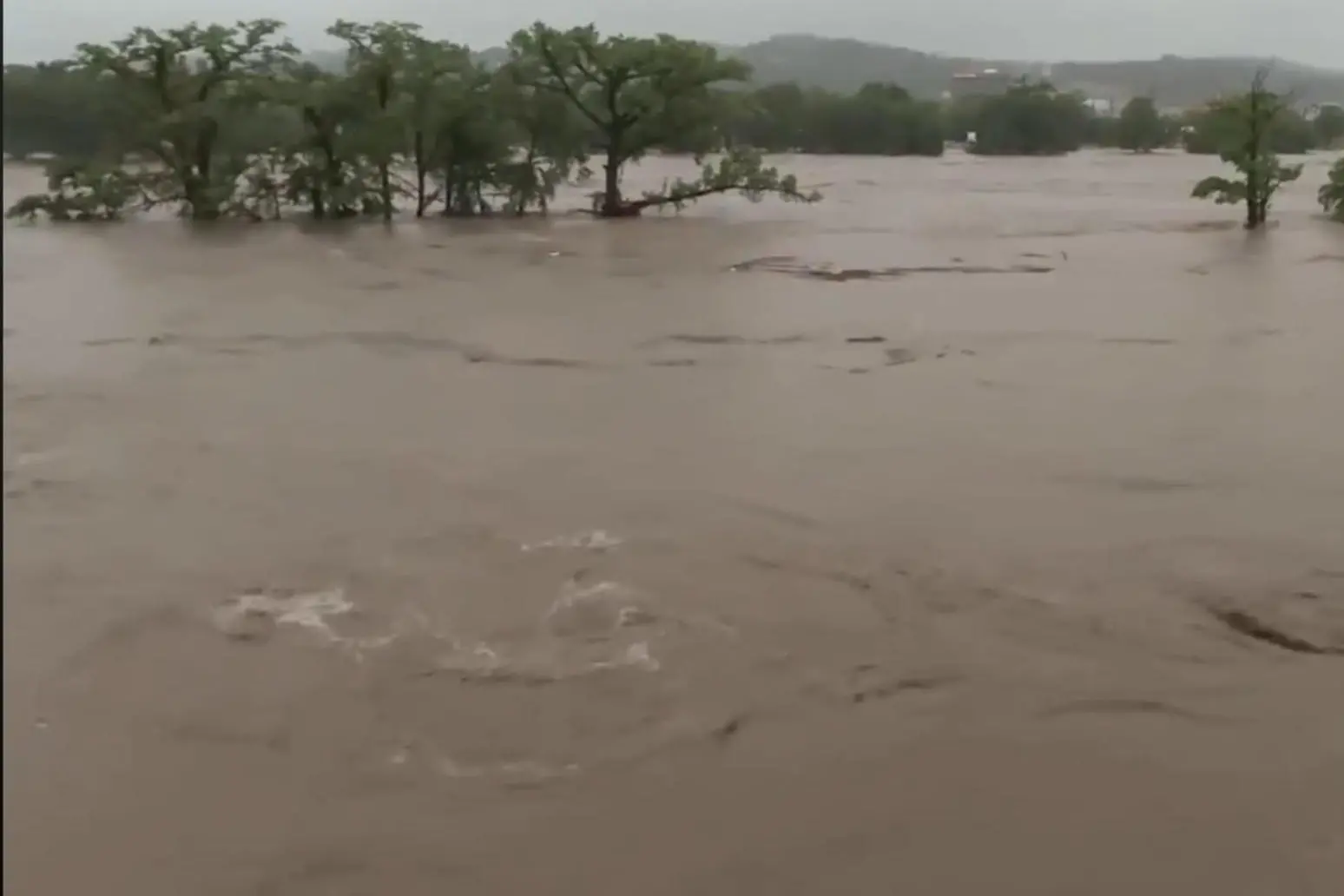 Alluvione in Texas (foto Ansa)