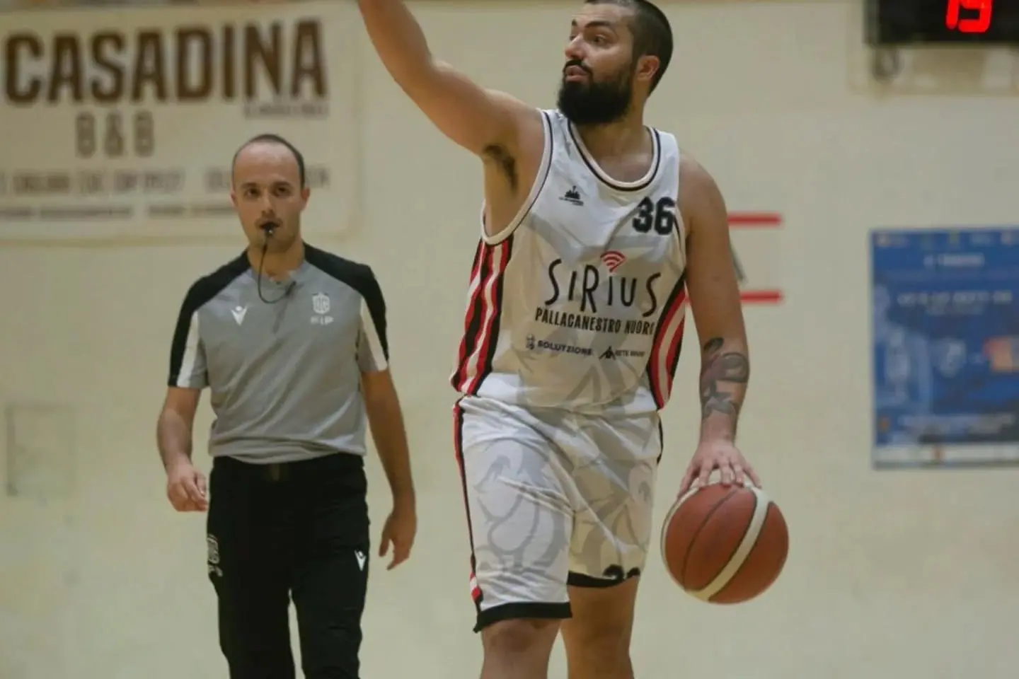 Fabio Galantino, trascinatore della Sirius Nuoro (foto Andrea Lai)