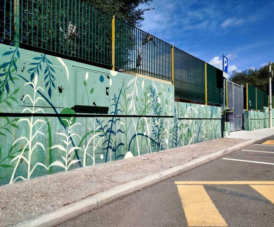 Inaugurato “Anthos”,  il murale realizzato  nella scuola primaria