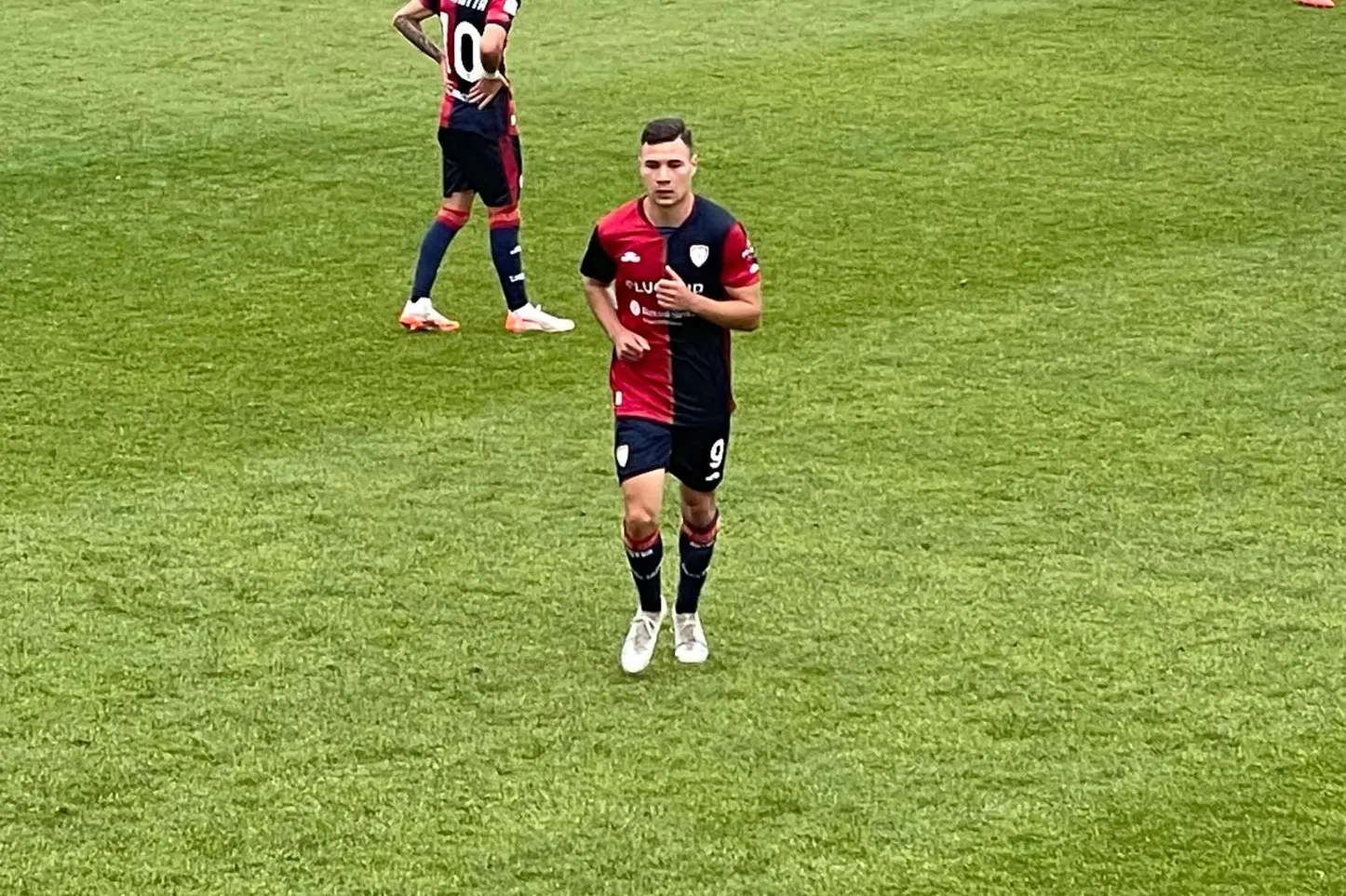 Sofiane Achour, attaccante del Cagliari Primavera, autore della rete contro l'Atalanta (foto Accardi)