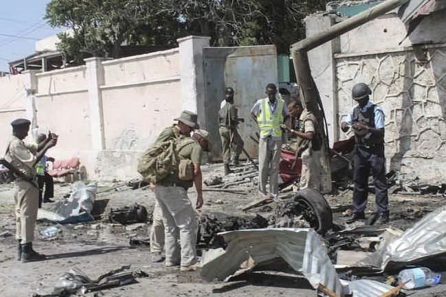 Un attacco a Mogadiscio (Ansa - Epa)