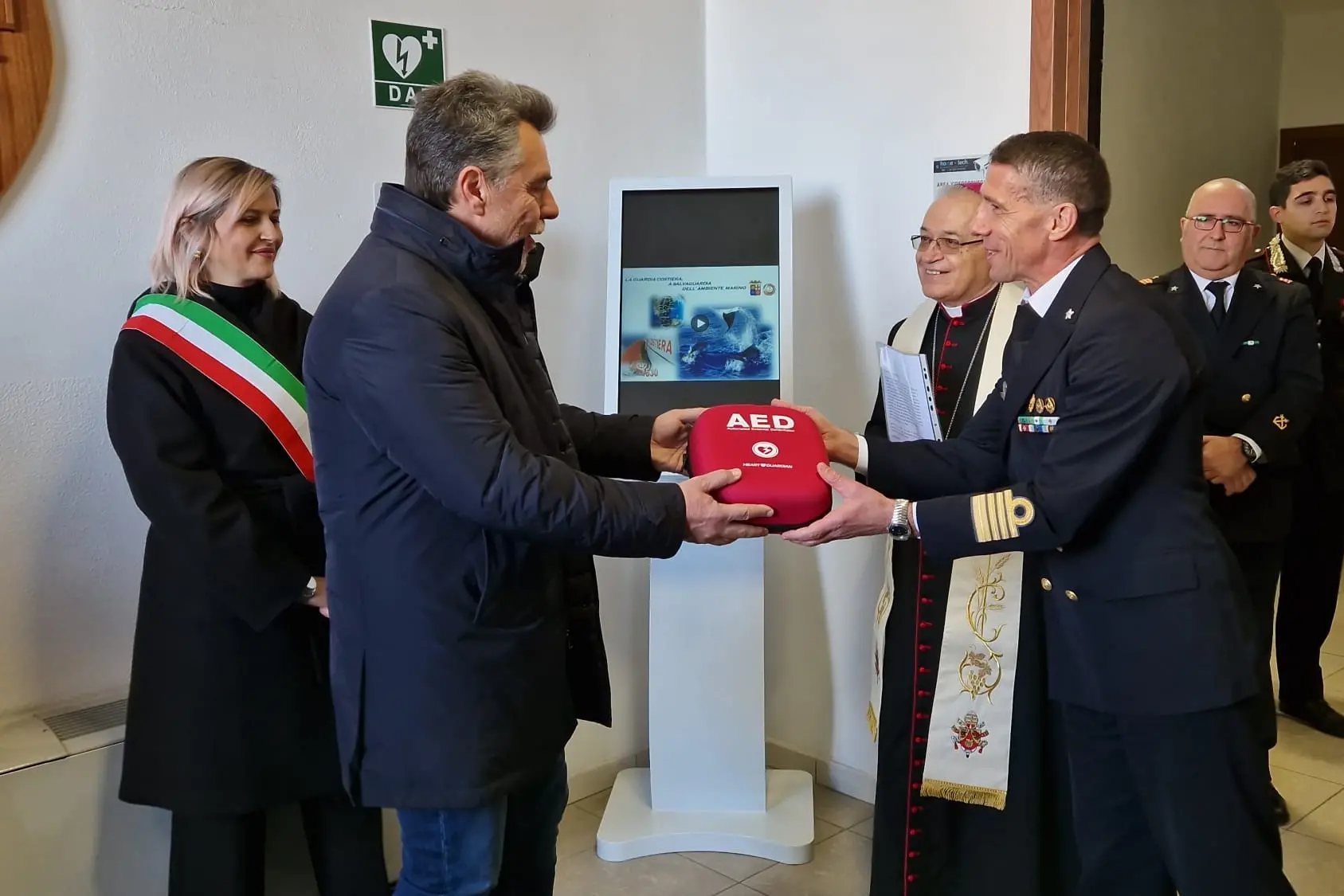 La cerimonia (foto Direzione marittima)