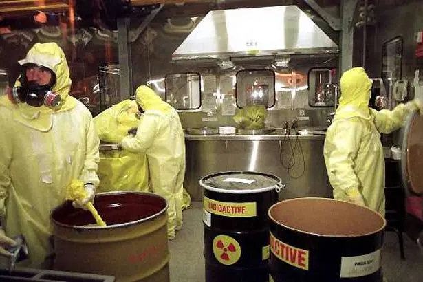 Un deposito di scorie nucleari