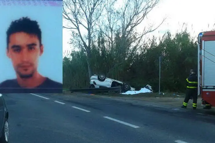 Il luogo dell'incidente costato la vita a Mattia Aru
