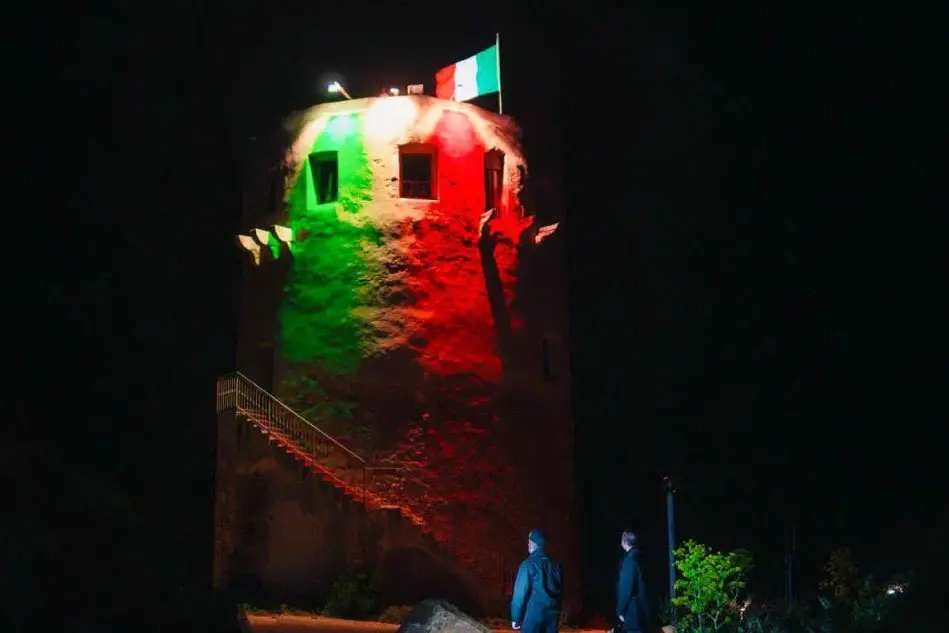 La torre illuminata (Foto GDF)