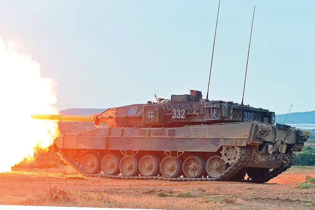 Carro armato tedesco Leopard a Teulada (L'Unione Sarda)