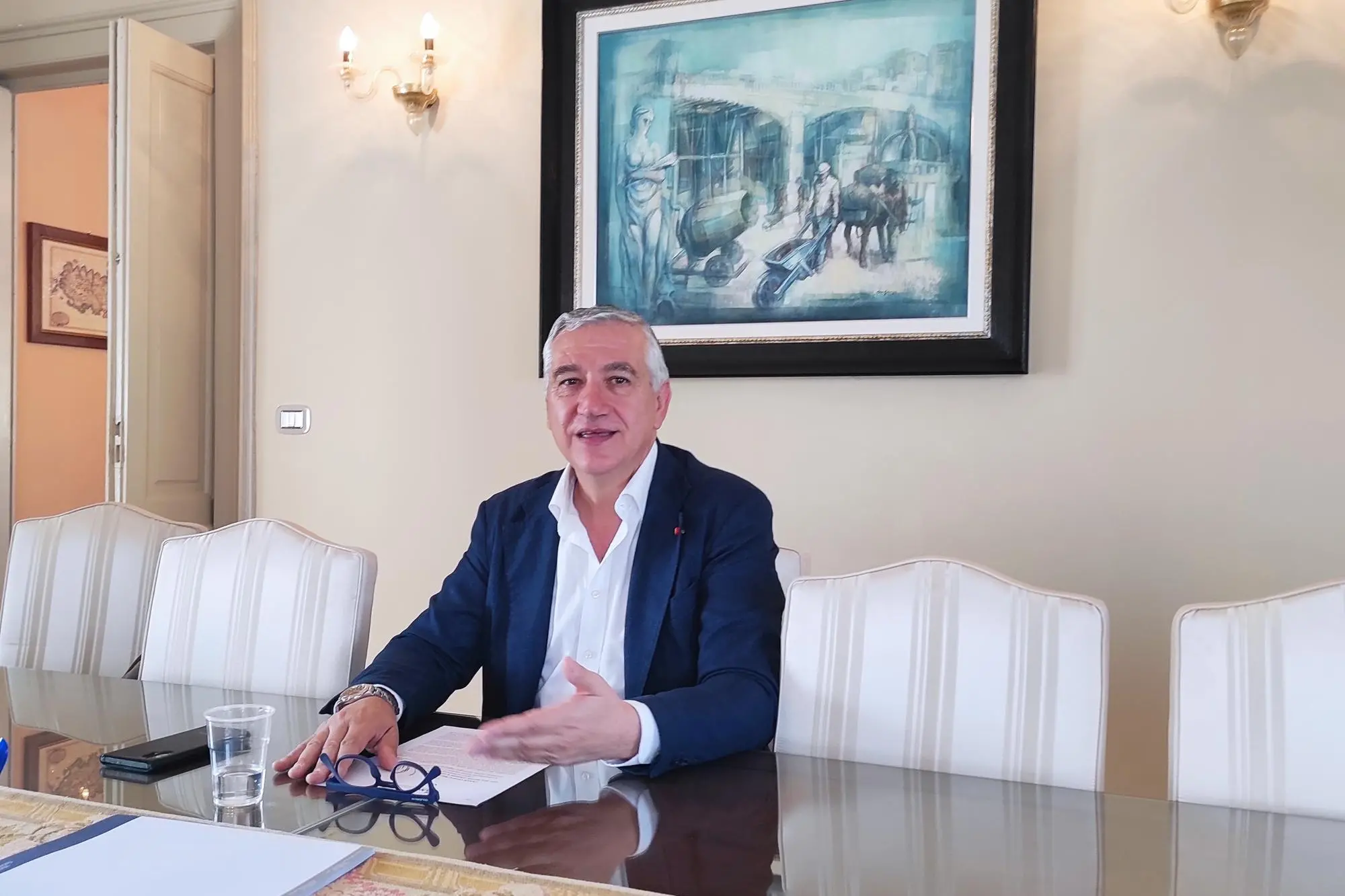 Il presidente dell'Ance Silvio Alciator (foto G. Marras)