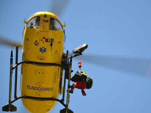 Elisoccorso (foto Ansa)