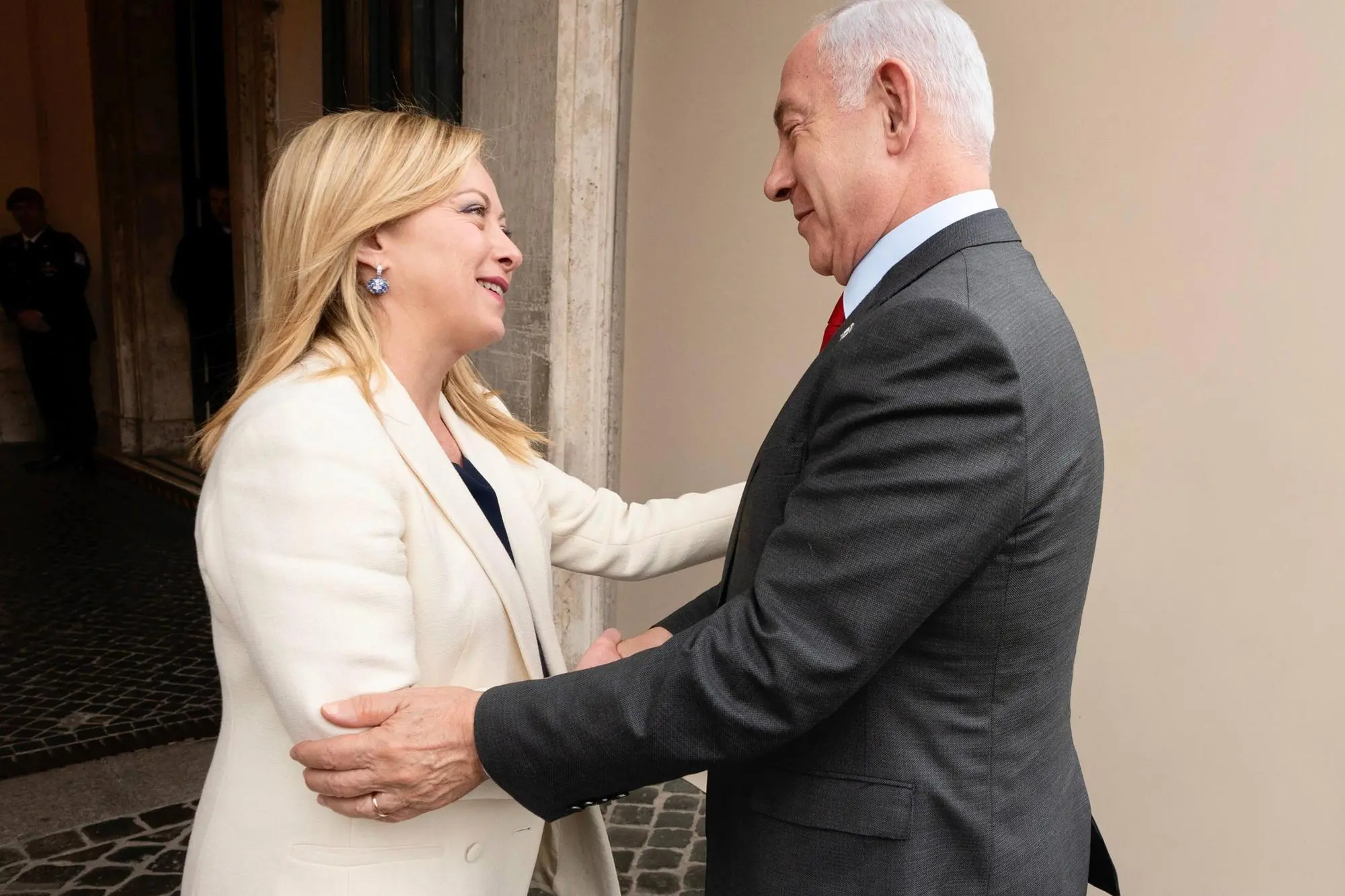 Meloni e Netanyahu (Ansa)