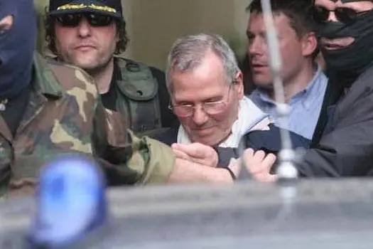 Il boss Bernardo Provenzano al momento dell'arresto