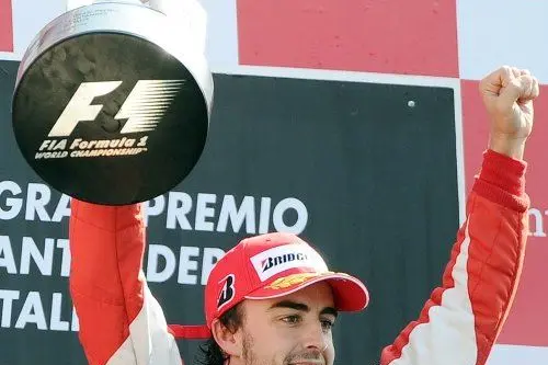 La gioia di Alonso dopo la vittoria