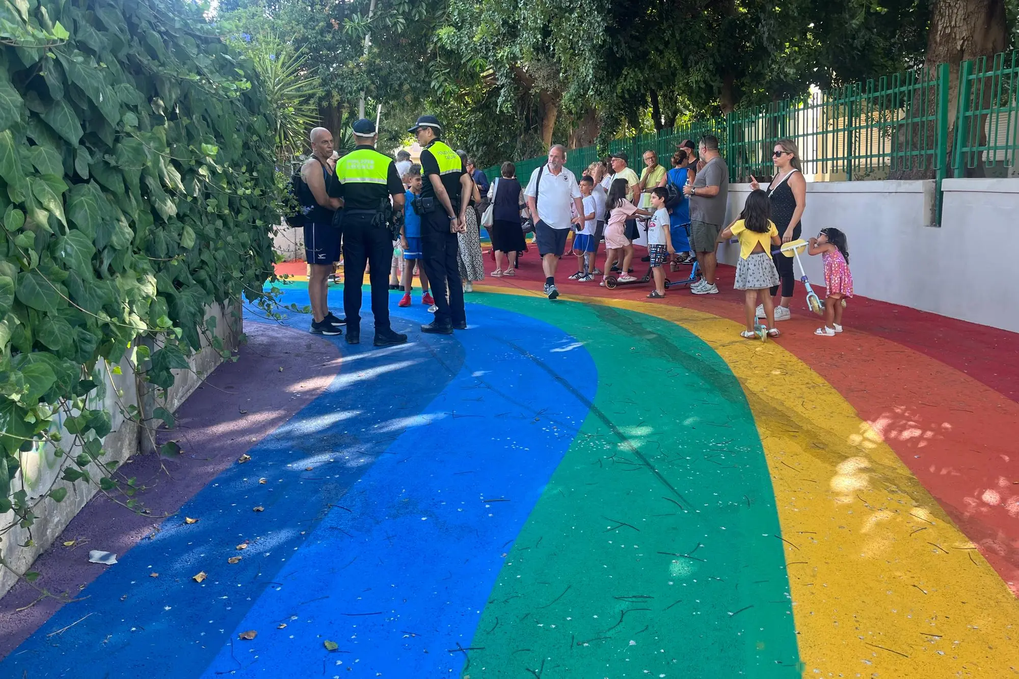 La strada scolastica di via dei Partigiani