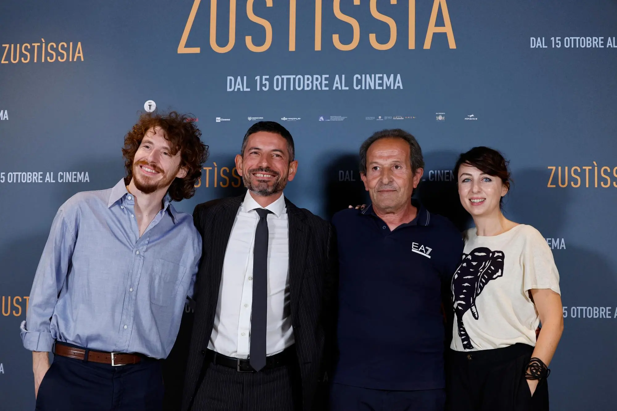 Il photocall del film ''Zustissia'' (ANSA/FABIO FRUSTACI)