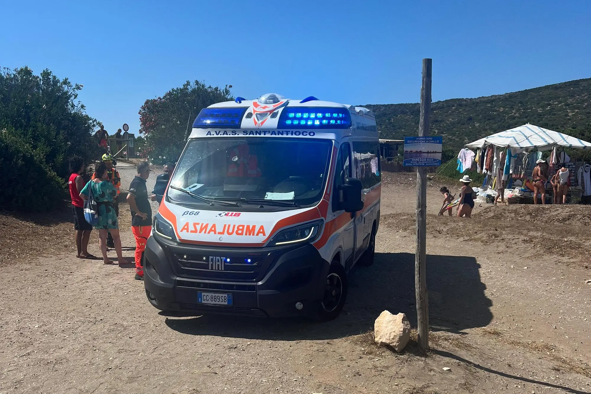 Sant'Antioco, l'ambulanza