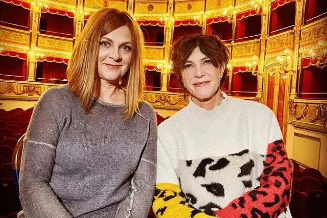 Marina Massironi e Maria Amelia Monti (foto Instagram)
