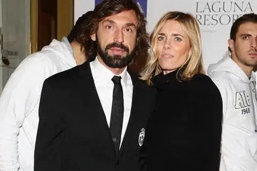 Andrea Pirlo con la moglie Deborah Roversi