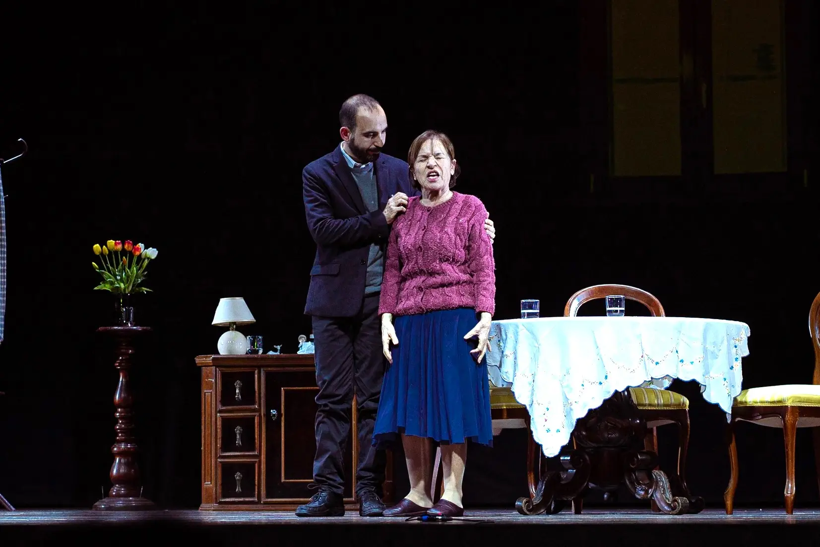 Luca Fancello e Teresa Soro in scena