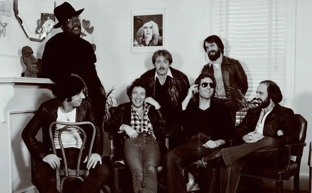 La E Street Band al completo nel 1978