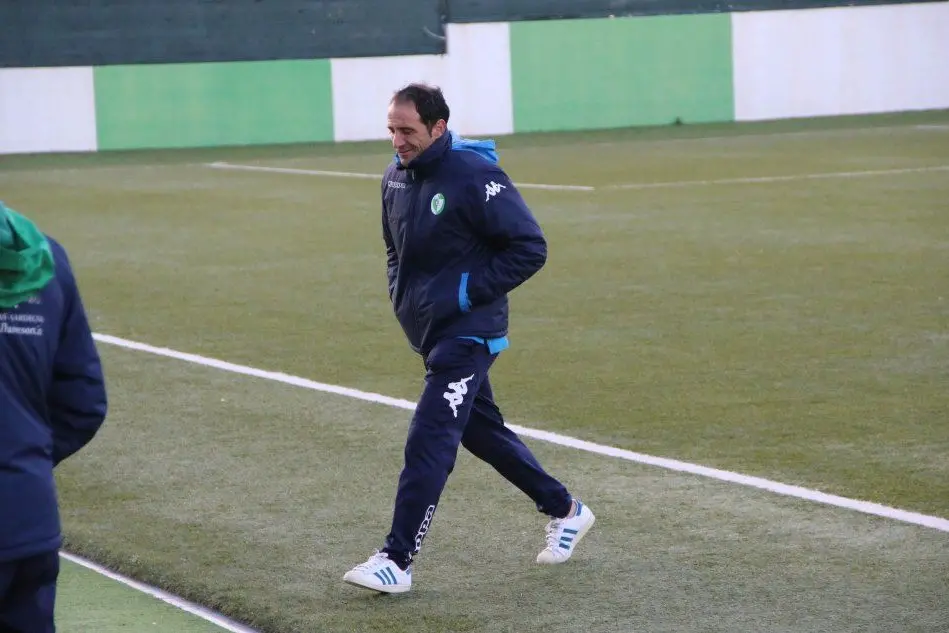 Sebastiano Pinna, allenatore della Ferrini (L'Unione Sarda - Andrea Serreli)