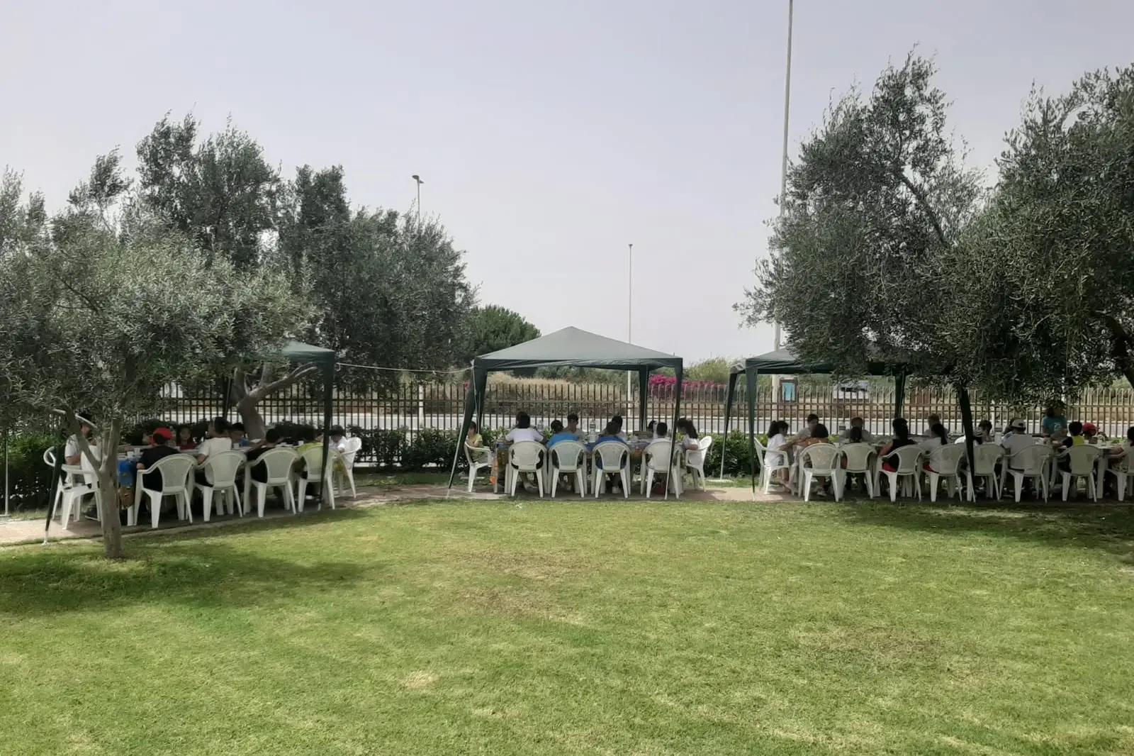 Il parco parrocchiale