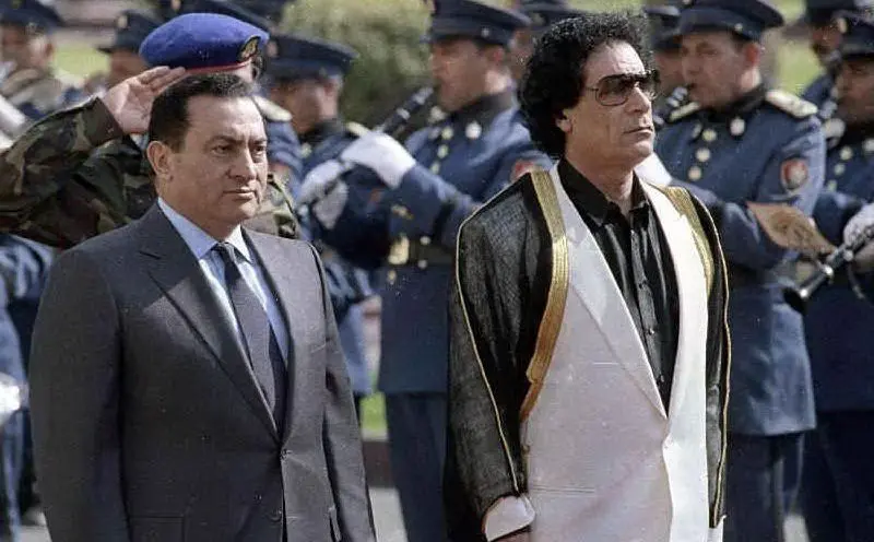 Con Hosni Mubarak, ex presidente egiziano