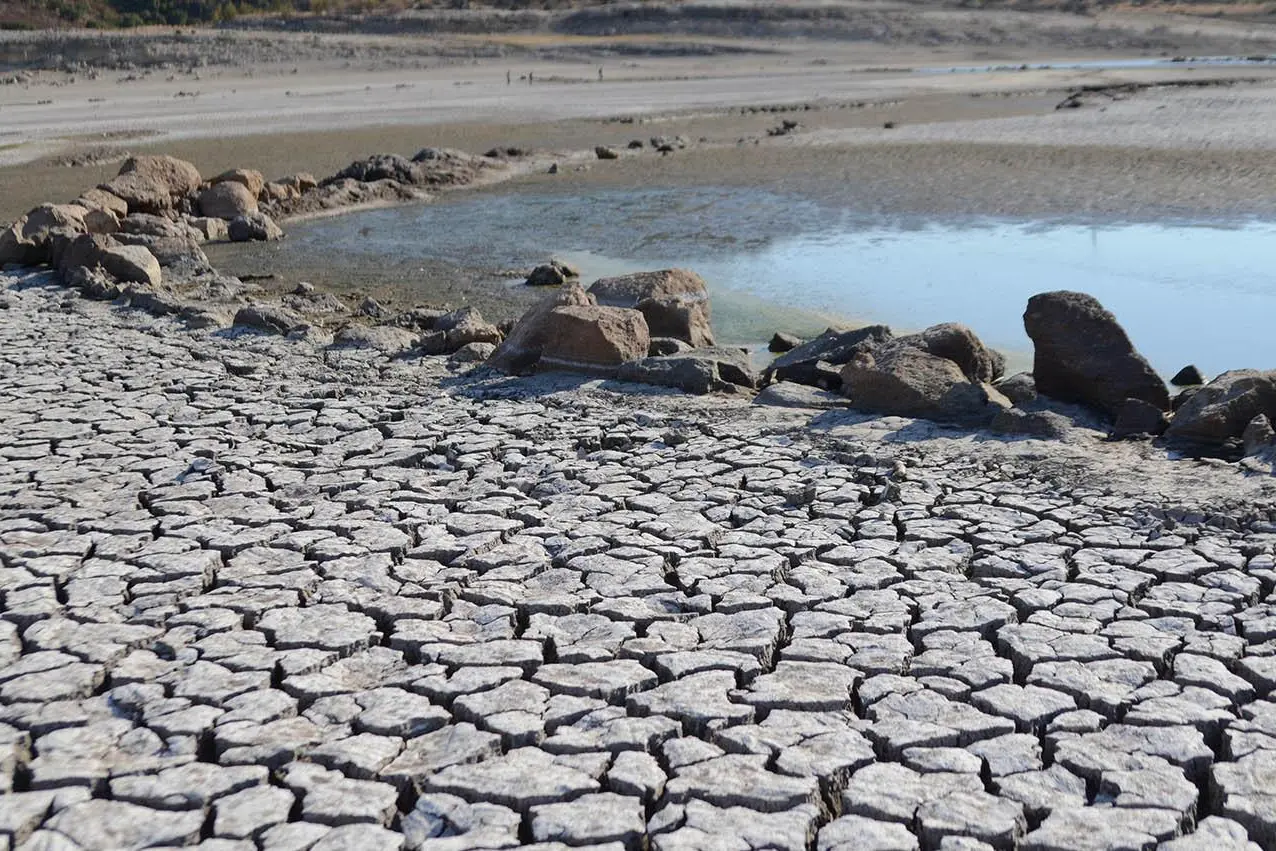 Gli effetti della siccità in un bacino della Sardegna