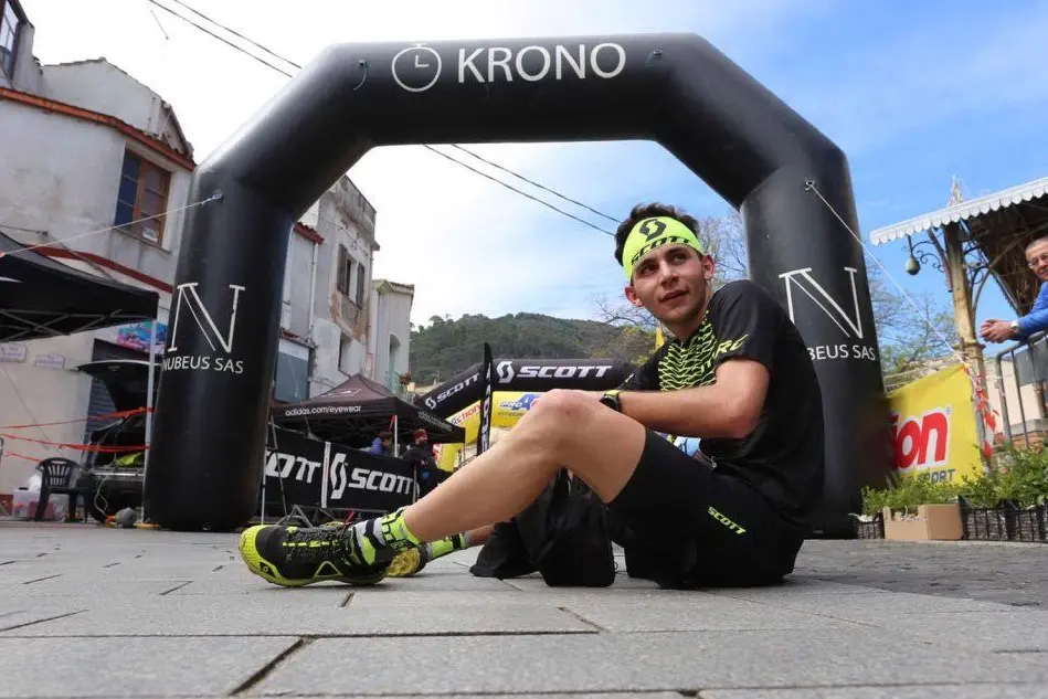 Mattia Tanara, il vincitore della 21 km (foto L'Unione Sarda - Deidda)