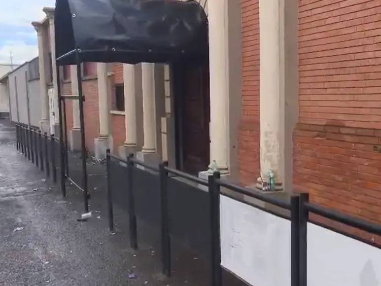 Il luogo dell'accoltellamento (foto Pinna)