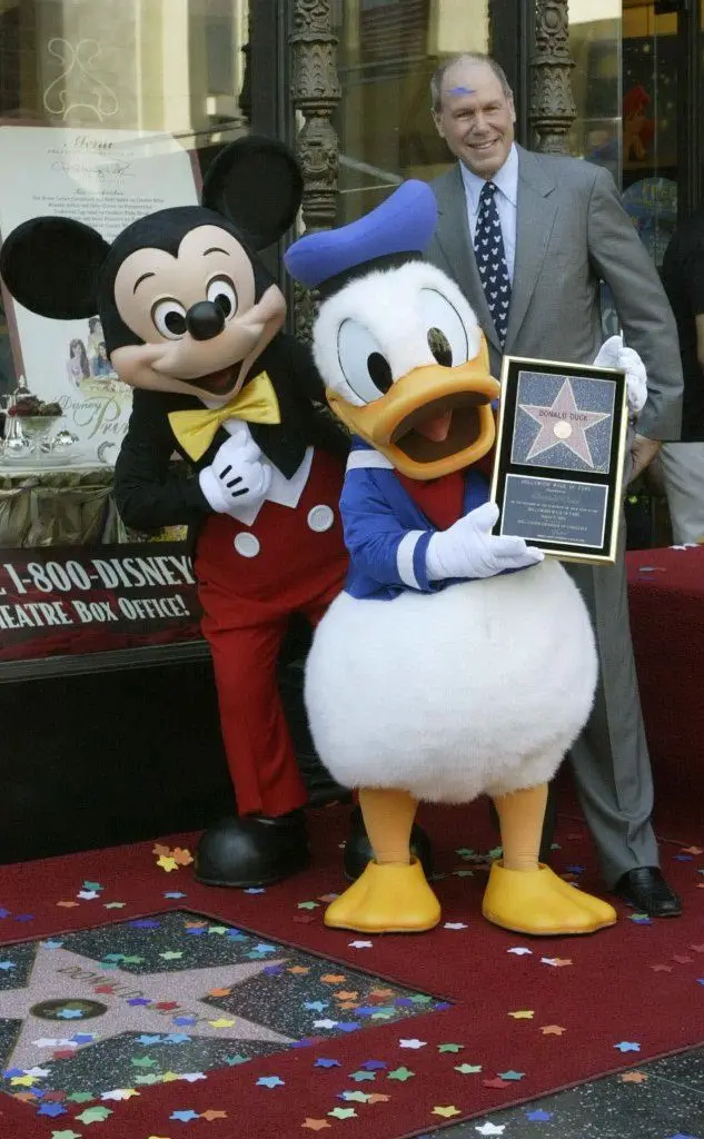 Con Topolino, quando ottiene la stella sulla Walk of Fame di Hollywood