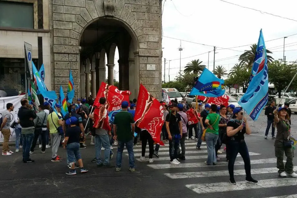La manifestazione a Cagliari