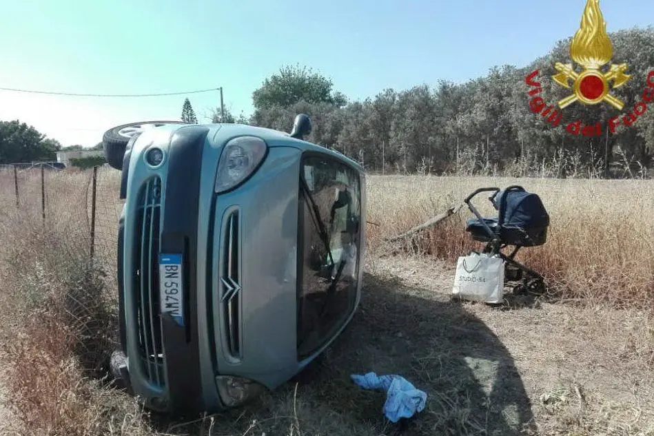 L'auto coinvolta nell'incidente