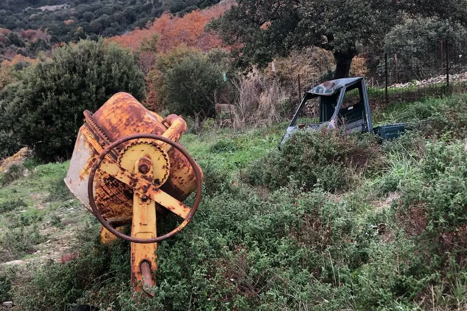 I rifiuti in località Sa Sedda